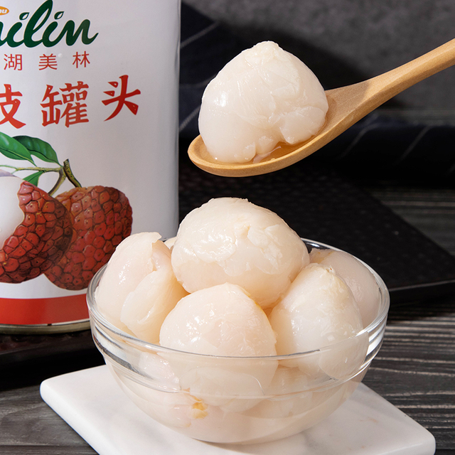 Canned lychee - Ready to open and enjoy, delicious lychee