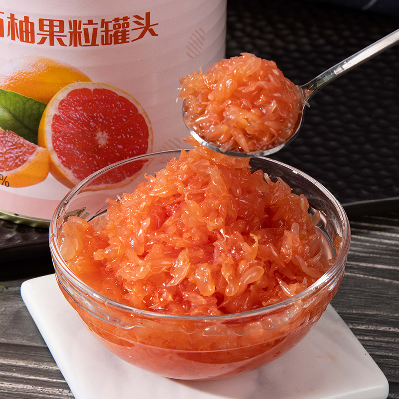 Canned red grapefruit - Cool summer, the freshness of red grapefruit