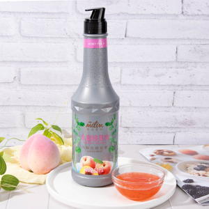 Peach pulp juice containing honey - Every drop jumps with sweet notes